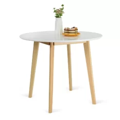 35.5" Norman Round Dining Table With Solid Wood Leg- The Pop Maison 13 35.5" Norman Round Dining Table With Solid Wood Leg- The Pop Maison -Home Style Deals Store GUEST b9e22c3c bd3b 439f 9dec 5d7fb6aa8b41
