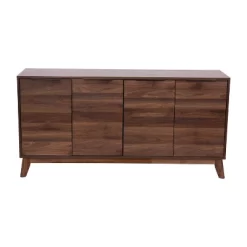60" Haisley Mid-Century Modern Storage Buffet TV Stand For TVs Up To 64" With Adjustable Shelves Dark Walnut - Taylor & Logan -Home Style Deals Store GUEST ba4c80ff de0b 4da2 835c 0f0bbf9fc979
