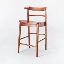 Kaysville Curved Back Wood Counter Height Barstool - Threshold™ Designed With Studio McGee -Home Style Deals Store GUEST baa82fbe ac12 4c2a 9ae3 99bba3e5e2ba