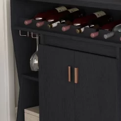 Veritte Contemporary 9 Bottle Buffet Black - MiBasics -Home Style Deals Store GUEST bad2c2fc 0074 49cf b0b5 81523b6b365e