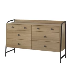 Bushwick Wide 6 Drawer Dresser Natural - Novogratz -Home Style Deals Store GUEST bb841738 a87b 47a4 b154 39a3be800df5