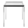 32" Fuji Square Dining Table Glass/Steel Clear - LumiSource