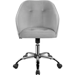 Yaheetech Velvet Desk Chair For Home Office, Soft Height Adjustable 360° Swivel Computer Chair -Home Style Deals Store GUEST bd990955 025e 4743 87d3 99358f8c8baf