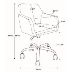 Rylen Office Chair - Linon -Home Style Deals Store GUEST bdc2f73c 572b 437b a12c 316199f74c13