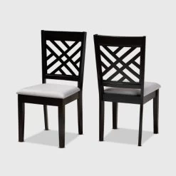 2pc Caron Upholstered Wood Dining Chair Set - Baxton Studio -Home Style Deals Store GUEST be2bf5d9 f194 49b7 b504 25b6ed60b7dc