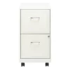 Space Solutions 18" Deep 2 Drawer Mobile Letter Width Vertical File Cabinet