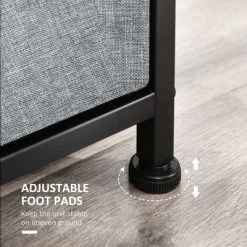 HOMCOM 8-Drawer Dresser, 3-Tier Fabric Chest Of Drawers, Storage Tower Organizer Unit With Steel Frame For Bedroom, Hallway, Light Gray -Home Style Deals Store GUEST bec7d6d5 79f2 4ade a9cb c51d65bcc923