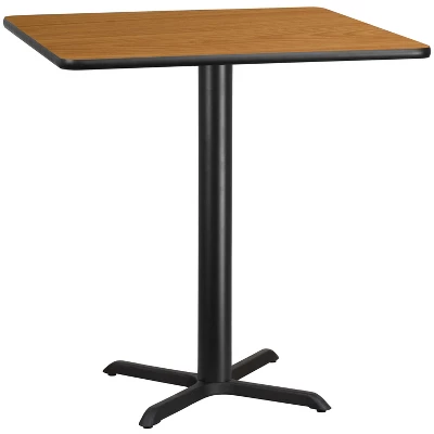 Flash Furniture 42'' Square Laminate Table Top With 33'' X 33'' Bar Height Table Base 4 Flash Furniture 42'' Square Laminate Table Top With 33'' X 33'' Bar Height Table Base - Image 4