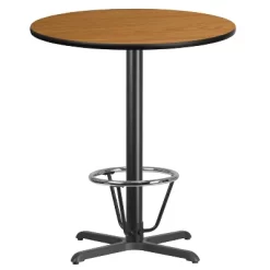 Flash Furniture 36'' Round Laminate Table Top With 30'' X 30'' Bar Height Table Base And Foot Ring -Home Style Deals Store GUEST bffaefe5 85dc 47c2 96a9 680772657d43