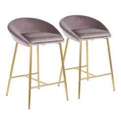 Set Of 2 26" Matisse Glam Counter Height Barstools - LumiSource -Home Style Deals Store GUEST c03c48d5 27fa 45d3 8d3f 7a3fe512b563