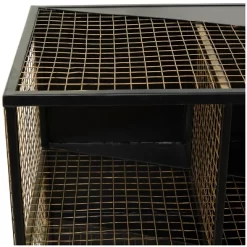 Industrial Mesh Metal Console Table Black - Olivia & May -Home Style Deals Store GUEST c050441a 2687 45cc a372 fc7497b5b29f