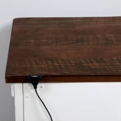 3pc Willow Rustic Bedroom Set With 2 Nightstands Distressed White/Walnut - HOMES: Inside + Out -Home Style Deals Store GUEST c06acd86 63c4 4296 97e4 ca671df4dd9c