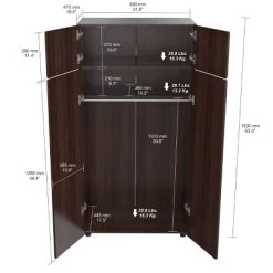 4 Door Wardrobe/Armoire Espresso - Inval 11 4 Door Wardrobe/Armoire Espresso - Inval -Home Style Deals Store GUEST c2af0d5e 6908 42de b252 cb6243eb852c