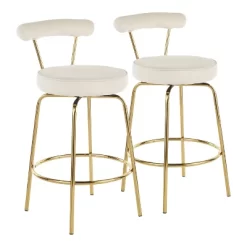Set Of 2 Rhonda Glam Counter Height Barstools - LumiSource -Home Style Deals Store GUEST c3b7dc6e 872b 4a7d 97c0 4ea6d6055ea6