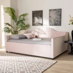 Perry Velvet Daybed - Baxton Studio -Home Style Deals Store GUEST c4de066d 9e77 44bb b1a9 57669338fedc
