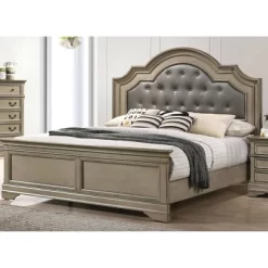 3pc Kritan Bed With 2 Nightstands Antique Warm Gray - HOMES: Inside + Out -Home Style Deals Store GUEST c5cc40a0 5d16 4a66 86aa c09d676d8f7e
