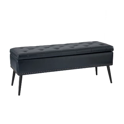 Arnold Upholstered Flip Top Storage Bench With Tufted Design | ARTFUL LIVING DESIGN 13 Arnold Upholstered Flip Top Storage Bench With Tufted Design | ARTFUL LIVING DESIGN - Image 13