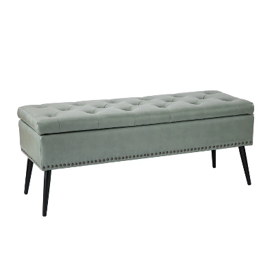 Arnold Upholstered Flip Top Storage Bench With Tufted Design | ARTFUL LIVING DESIGN 14 Arnold Upholstered Flip Top Storage Bench With Tufted Design | ARTFUL LIVING DESIGN - Image 14