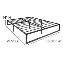 Emma And Oliver 14" Platform Bed Frame & 12" Mattress In A Box - No Box Spring Required -Home Style Deals Store GUEST c78f2ff3 cd43 49fe 9332 a13c71490bb9