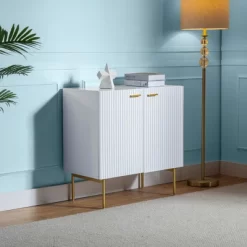 Knossos 30" Tall 2-Door Accent Storage Cabinet With Metal Legs | KARAT HOME -Home Style Deals Store GUEST c8d25d08 e16e 4bf1 b0f6 6332fc21c95c