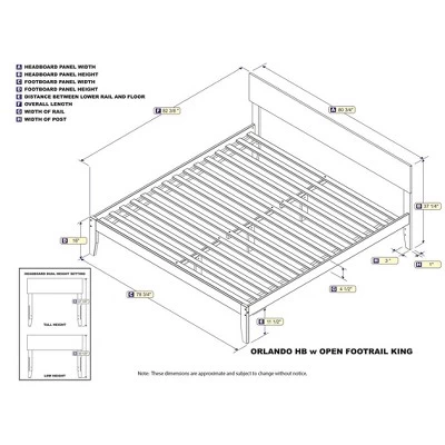 King Orlando Platform Bed White - AFI 7 King Orlando Platform Bed White - AFI - Image 7