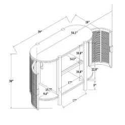 Portola Hills Caned Door Console With Shelves - Threshold™ Designed With Studio McGee -Home Style Deals Store GUEST ca010533 3434 4baa 9362 bdbf17be2193