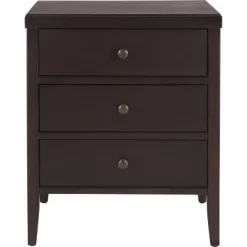 Finley Solid Wood 3 Drawer Nightstand - ClickDecor -Home Style Deals Store GUEST ca1f145e 3824 4d22 8892 d2d2572b5997