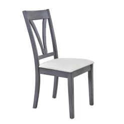 Mid-Century Wood 5-Piece Dining Table Set With 4 Upholstered Dining Chairs-ModernLuxe -Home Style Deals Store GUEST cb002f46 fb64 4aef a876 a893852e2c6d