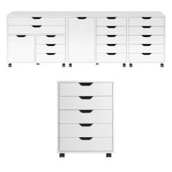 Halifax 5 Drawer Cabinet With Casters White - Winsome -Home Style Deals Store GUEST cb0445e7 5174 4d6e b615 9ed00365d9ce