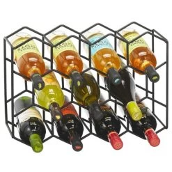 MDesign Hexagon 11 Bottle Wine Rack For Kitchen Counter Or Fridge 12 MDesign Hexagon 11 Bottle Wine Rack For Kitchen Counter Or Fridge -Home Style Deals Store GUEST cc1cc587 926b 4be2 abae 891133a2b2d6