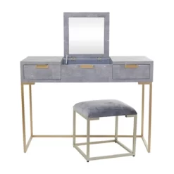 Contemporary Wood Console Table Dressing Table Desk With Mirror And Stool Set - Olivia & May 17 Contemporary Wood Console Table Dressing Table Desk With Mirror And Stool Set - Olivia & May -Home Style Deals Store GUEST cd47ffb2 cf32 4fca b58d 8024710a43b3