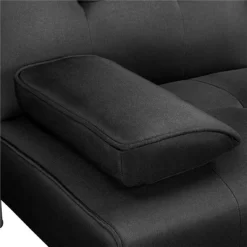 Yaheetech Convertible Futon Sofa Bed Tufted Fabric Futon With Cupholders And Pillows -Home Style Deals Store GUEST cdb17eb5 fbc9 4cd4 bb2b 9c11482e4d27