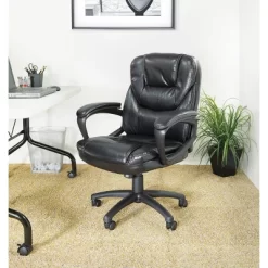 Faux Leather Managers Chair With Padded Arms - OSP Home Furnishings -Home Style Deals Store GUEST ce7fd8c3 2589 4e7e 82f9 342b96fcdb3a
