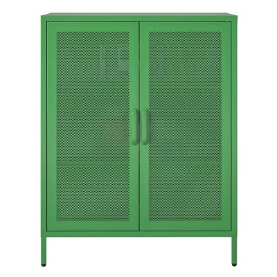 Channing 2 Door Accent Cabinet Mesh Metal Locker - Novogratz 4 Channing 2 Door Accent Cabinet Mesh Metal Locker - Novogratz - Image 4