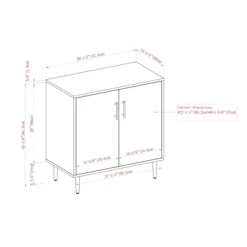 Angelo Modern Bookmatch Accent Cabinet - Saracina Home -Home Style Deals Store GUEST cf0b4a1a 7813 4e3e aff3 4cb726389e84