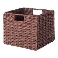 4pc Adriana Storage Bench With Baskets Walnut - Winsome -Home Style Deals Store GUEST cf20fc01 abb5 4e71 a8c1 aed6f5dd0ee1
