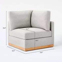 Woodland Hills Modular Sectional Corner Light Gray - Threshold™ Designed With Studio McGee -Home Style Deals Store GUEST d13a80c0 94a7 4a14 807c 01f454d7e453