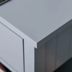 HOMCOM Modern Style Nightstand, Side Table With Drawer And Storage Shelf For Bedroom, Or Living Room, Gray -Home Style Deals Store GUEST d19d228c e25d 40cd 8b9e 9472f01bdf08