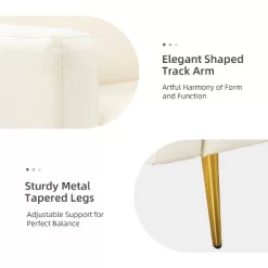 Lanna 76"Wide Vegan Leather Modern Style Convertible Futon Sofa Bed For Living Room Guest Bedroom | ARTFUL LIVING DESIGN -Home Style Deals Store GUEST d1a66786 d6af 4cdc 8707 0711c8993daf