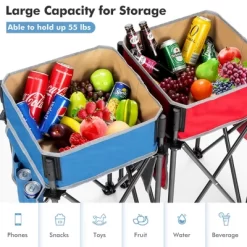 Costway 2 PCS Folding Camping Tables W/ Large Capacity Storage Sink For Picnic -Home Style Deals Store GUEST d1dbedc1 f032 424f abd9 6b6168aa3b1b