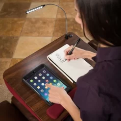 Sofia + Sam Memory Foam Lap Desk With USB Light - Burgundy -Home Style Deals Store GUEST d2450921 060e 49eb bf86 7cbbaaa54936