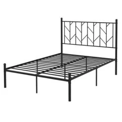 Costway Full/Qween/Twin Size Metal Platform Bed Frame Vintage Headboard Mattress Foundation Black -Home Style Deals Store GUEST d31ddd6e 9e1e 4077 8b5f d692bb3e4f68