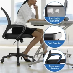 Yaheetech Adjustable Ergonomic Computer Chair Office Chair -Home Style Deals Store GUEST d43aa7ea 23ff 48ab bee7 99a1eef70d2a