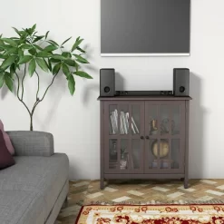 Costway Storage Buffet Cabinet Glass Door Sideboard Console Table Server Display Brown -Home Style Deals Store GUEST d5671ca5 0834 451b ad9f 141c44472381