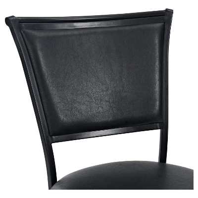 Rachel Swivel Barstool Black With Cushion - Crosley 4 Rachel Swivel Barstool Black With Cushion - Crosley - Image 4