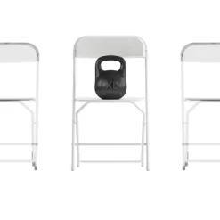 Emma And Oliver 4 Pack Of All-Weather, Extra Wide Contoured Plastic Folding Chairs With Metal Frame And 650 Lb. Static Weight Capacity -Home Style Deals Store GUEST d69e8702 2e87 45b7 b8fe dc69ab552286
