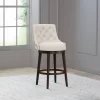 30" Halbrooke Swivel Barstool Smoke/Cream Hillsdale Furniture