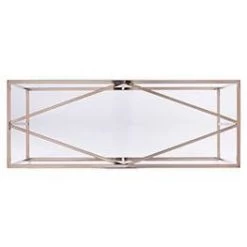 Nicholas Contemporary Glass Top Console Table Champagne - Aiden Lane -Home Style Deals Store GUEST d7463bf6 34a3 41d2 9ea6 642eac31c739