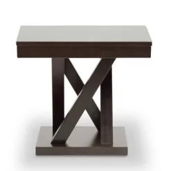 Everdon Modern End Table Dark Brown - Baxton Studio
