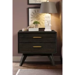 2 Drawer Baly Mid-Century Modern Nightstand - Armen Living -Home Style Deals Store GUEST da131b3b 054d 43bf a69d 2604be5138d6